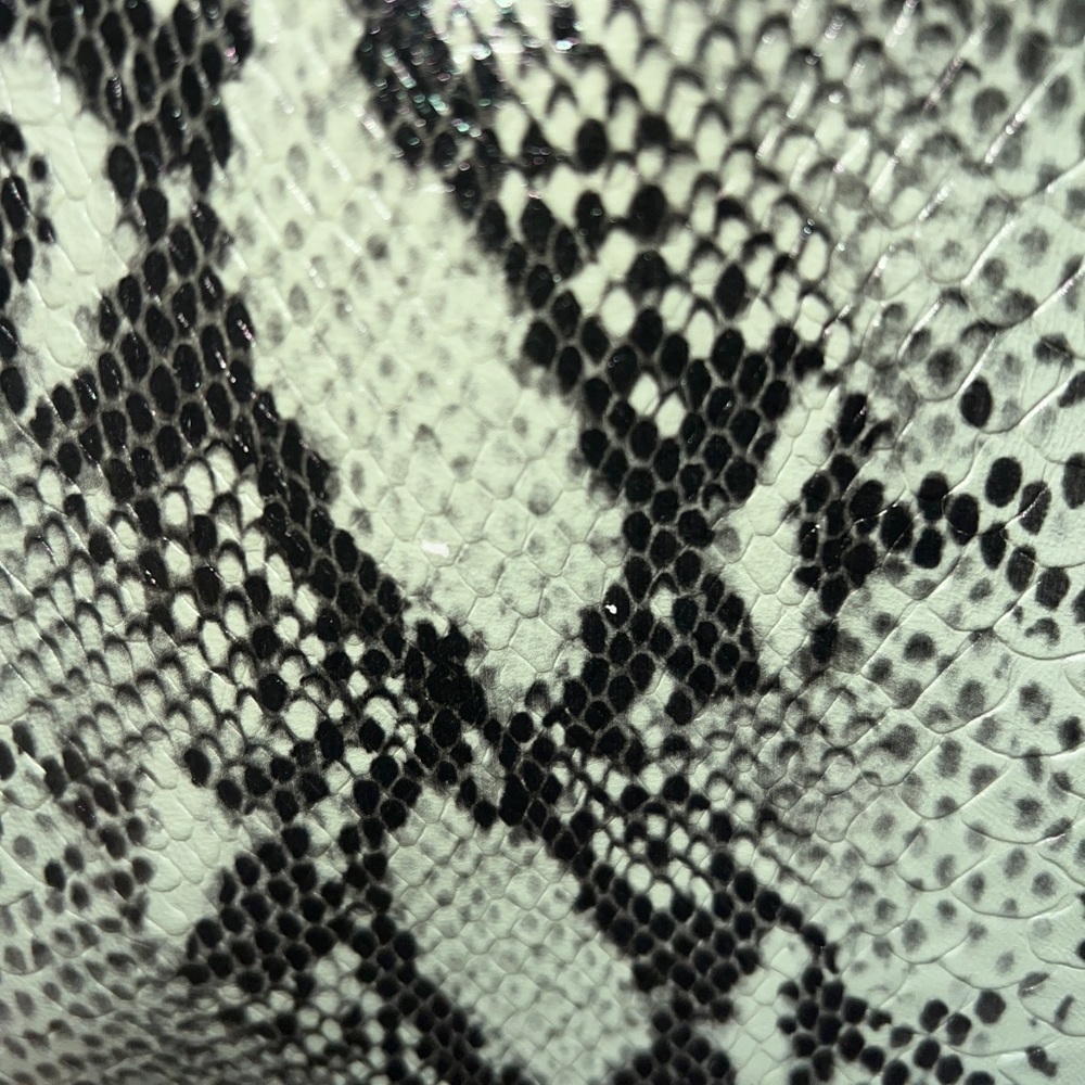 Alice + Olivia Leather Snake Embossed Mini Skirt - Picture 11 of 11